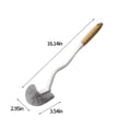 thumbnail image 3 of AHMT Bathroom Toilet Bowl Brush and Holder, Curved Design Toilet Brush for Deep Cleaning Under Rim, Best Toilet Brush Set, Easy Handy Compact Toilet BowlCleaner Brush for Bathroom, 3 of 8