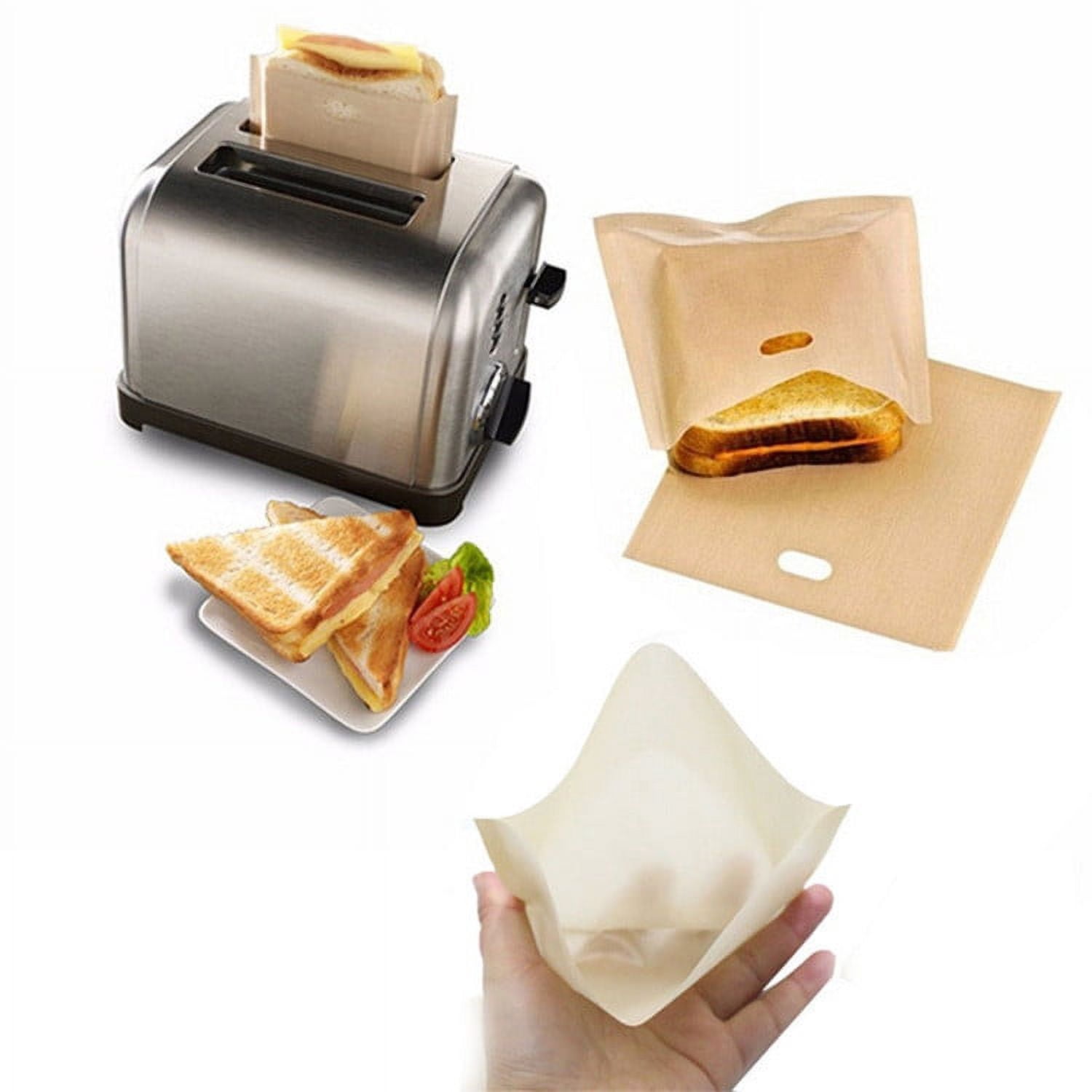 PRETXORVE 5Pcs Toaster Reusable for Grilled Cheese Sandwich Non- Heat Reusable Toaster