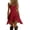 Red-summer dresses for women, variant on YFNNUP Women Summer Dress Ruffle Hem Sleeveless Dresses Lightweight Spaghetti Strap Sundress Casual Flowy Vacation Sundresses Pink XXL
