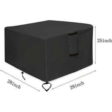 TopLLC Bacs de Rangement Housse pour Foyers, Housse de Foyer Carrée pour Extérieur, Housse de Table de Feu au Gaz Propane - Housse de Plateau de Feu 420D Adaptée aux Hauts Plateaux de Feu Extérieurs, Organisateurs et Fournitures de Rangement