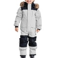 thumbnail image 1 of JMYHOAM Snow Suits Enfants Filles Garçons Combinaisons de Neige Colorées Vestes Combinaisons d'Hiver, 1 of 2