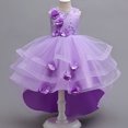 thumbnail image 1 of Nouvelle Robe de Princesse d'Été pour Sentier, Robe de Spectacle de Garçon aux Fleurs, Robe d'Hôte de Spectacle de Piano, Robe de Performance, Décalcomanie à Paillettes, Robe de Soirée Mode pour 3-12 Ans, 1 of 7