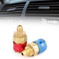 thumbnail image 3 of R134a Quick Coupler A/c High Low Quick Connector R134a Refrigerant Adapter Car A/c R134a Connector 2pcs R134A High Low Pressure Straight Quick Coupler Connector Car A/C Refrigerant, 3 of 8