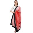 thumbnail image 4 of Phagun Indain Foulard Hijab pour Femmes, Jeté en Filet, Dupatta, Chunni, Tour de Cou - Rouge, 4 of 5
