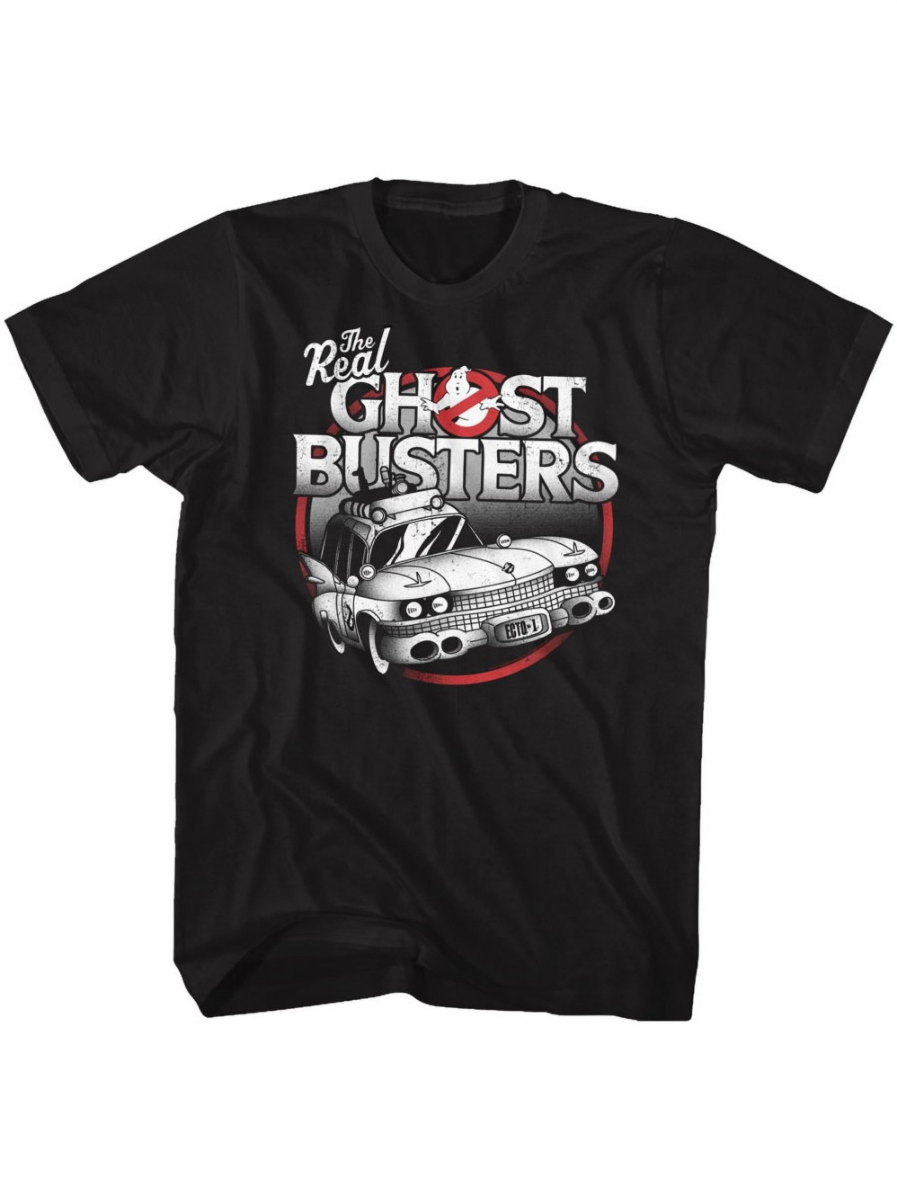 The Real Ghostbusters Animated Series The Car Black Adult T-Shirt Tee