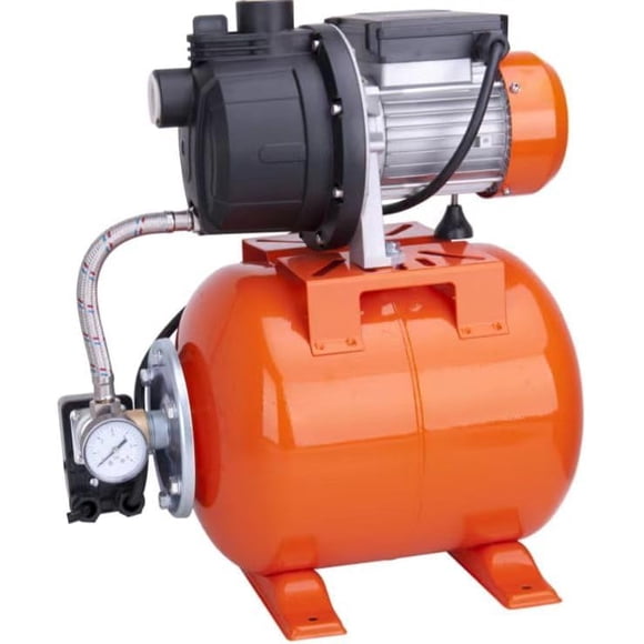 BeesClover 1.6HP Shallow Well Pump with Pressure Tank, Stainless Steel Irrigation Pump for Sprinkler System, Water Transfer Pump 115v, Electric Utility Pump for Garden, Pool, Well, Irrigation