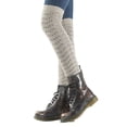 thumbnail image 3 of FhsagQ Socks Women Socks 80S Party Ribbed Knit Dance Sports Leg Warmer Womens Men 80S Party Ribbed Knit Dance Sports Leg Warmer Womens Socks Fishnet Grey One Size, 3 of 7