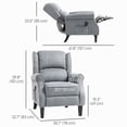 thumbnail image 3 of HOMCOM Fauteuil Inclinable de Massage Fauteuil Inclinable à Poussée avec Repose-Pieds, 3 of 10