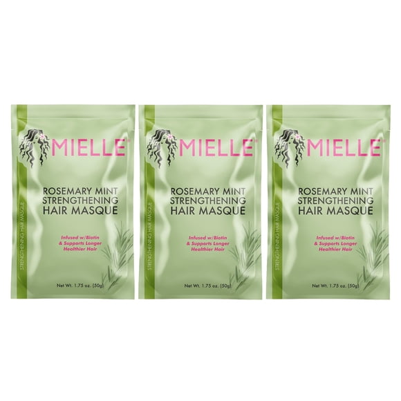 Mielle Rosemary Mint Strengthening Hair Masque w/Biotin 1.75 oz (Pack of 3)