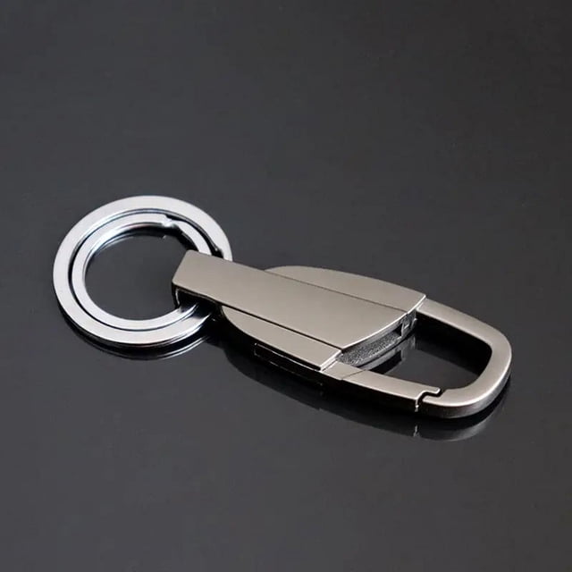 TIMIFIS Key Chain Stainless Steel Keychain Car Key Chain Pendant Thickened Lock Keychain Men's Pendant Ring Fast Hanging Ring Car Accessories