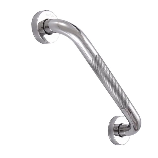 tamizeot Shower Balance Bar with Textured Handle Stainless Steel Bathroom Handrail Professional Hand Grip for Hotel Toilet No.3