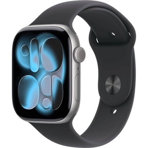 Refurbished Apple Watch Gen 11 Series 11 46mm Space Gray Aluminum - Black Sport Band MEV44AM/A