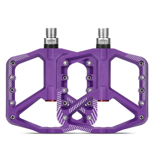 Qualitchoice Road Bike Nylon Locking Pedals High Stability Performance Locking Pedal 14MM Shaft Bicycle Lock Pedals