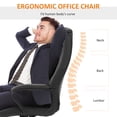 thumbnail image 4 of Vinsetto Executive Office Chair with Massage, Tilt, Desk Chair, Black, 4 of 8