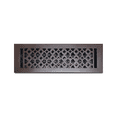 thumbnail image 3 of Cast Iron Floor Vent Register 4″ x 14″ – Heavy-Duty Tudor Mushroom Design, Handcrafted Rust-Free Air Vent Cover with Adjustable Damper, Powder Coated Repaintable for Floors & Walls, 3 of 9