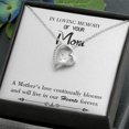 thumbnail image 3 of To Mom Remembrance Message Mother's Love Blooms White Forever Necklace w Message Card, 3 of 8