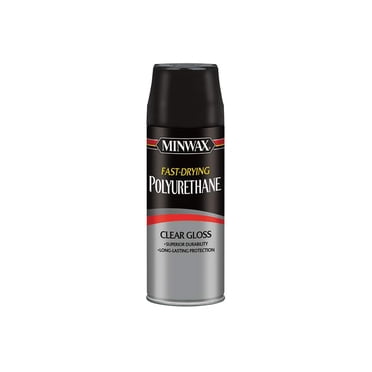 Minwax Vaporisateur de Polyuréthane à Séchage Rapide, Fini Bois Protecteur, Fini Clair Lustré, Bombe Aérosol de 11,5 oz