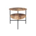 thumbnail image 3 of Linon Devyn Two Tiered Wood and Metal Coffee Table in Natural and Black, 3 of 14
