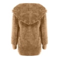 thumbnail image 4 of Fiogavroetic Women's Oversized Open Front Hooded Draped Pockets Cardigan Coat, 4 of 5