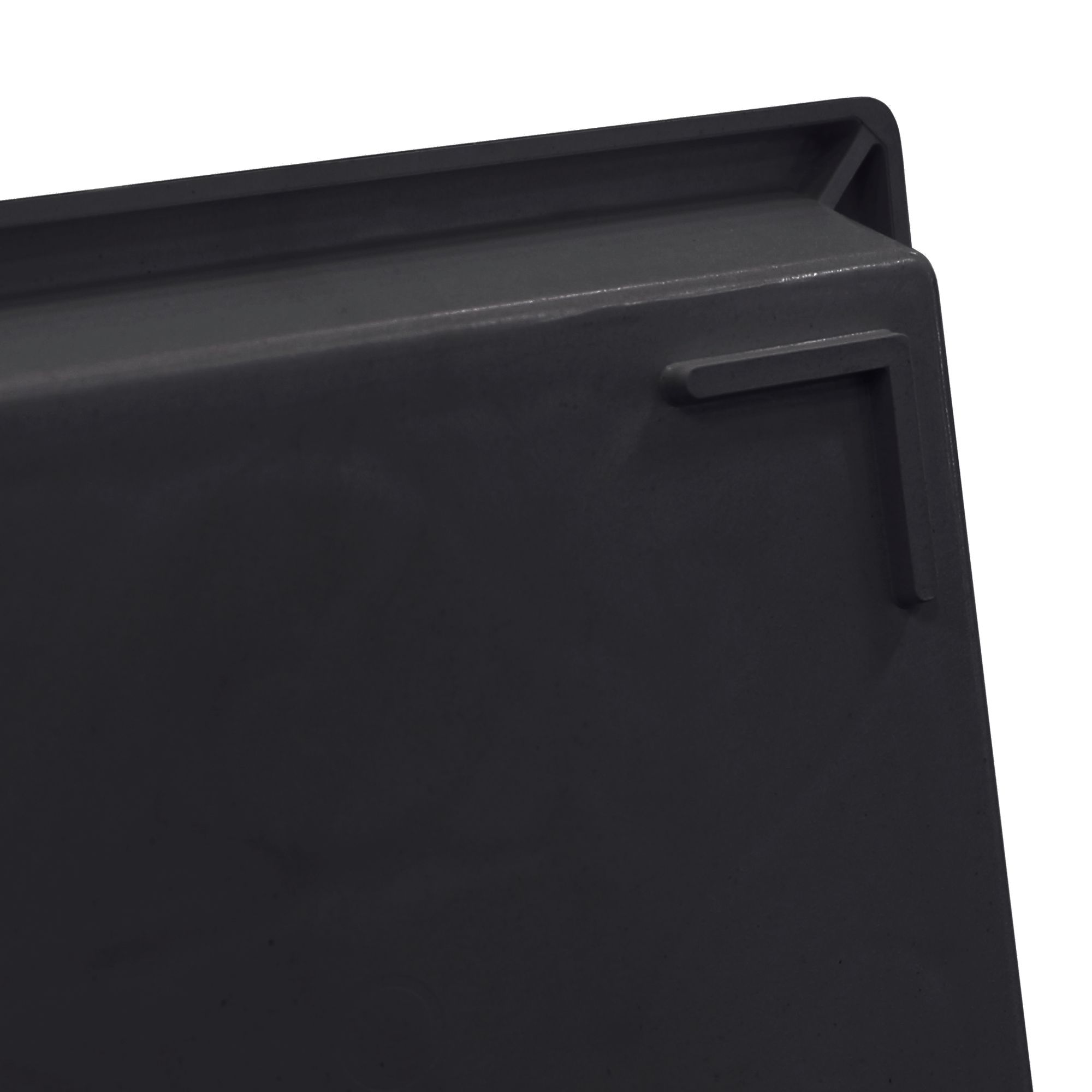 Mainstays Manor plateau à bottes 17 x 35, bords surélevés, imperméable, motif géométrique noir, pour entrée, vestibule, garage