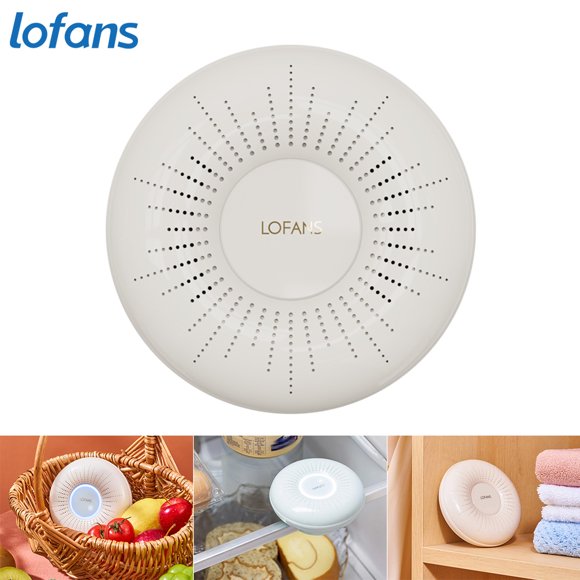 Lofans B3 Refrigerator Deodorizer Air Purifier Odor Eliminator 2600mAh Food Preservation Sterilizer Ozone Purifier Kitchen Air Filter for Car Shoe Cabinet