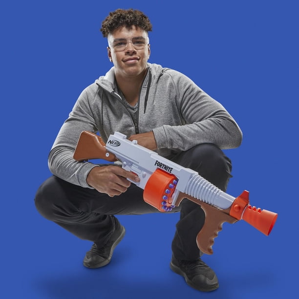 Nerf Fortnite DG Dart Blaster -- 15-Dart Rotating Drum, Pump