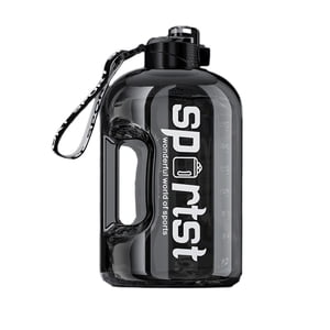 Meitianfacai Large Capacity Water Bottle 1.32 Gallon Water Bottle BPA Free Ideal for Gym, Portable Big Water of Jug, Reusable Sports Bottle for Men Women,Black