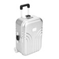 thumbnail image 1 of Luggage Baby Suitcase Toy Cute Plastic Rolling Suitcase Mini Luggage Box Silver, 1 of 7