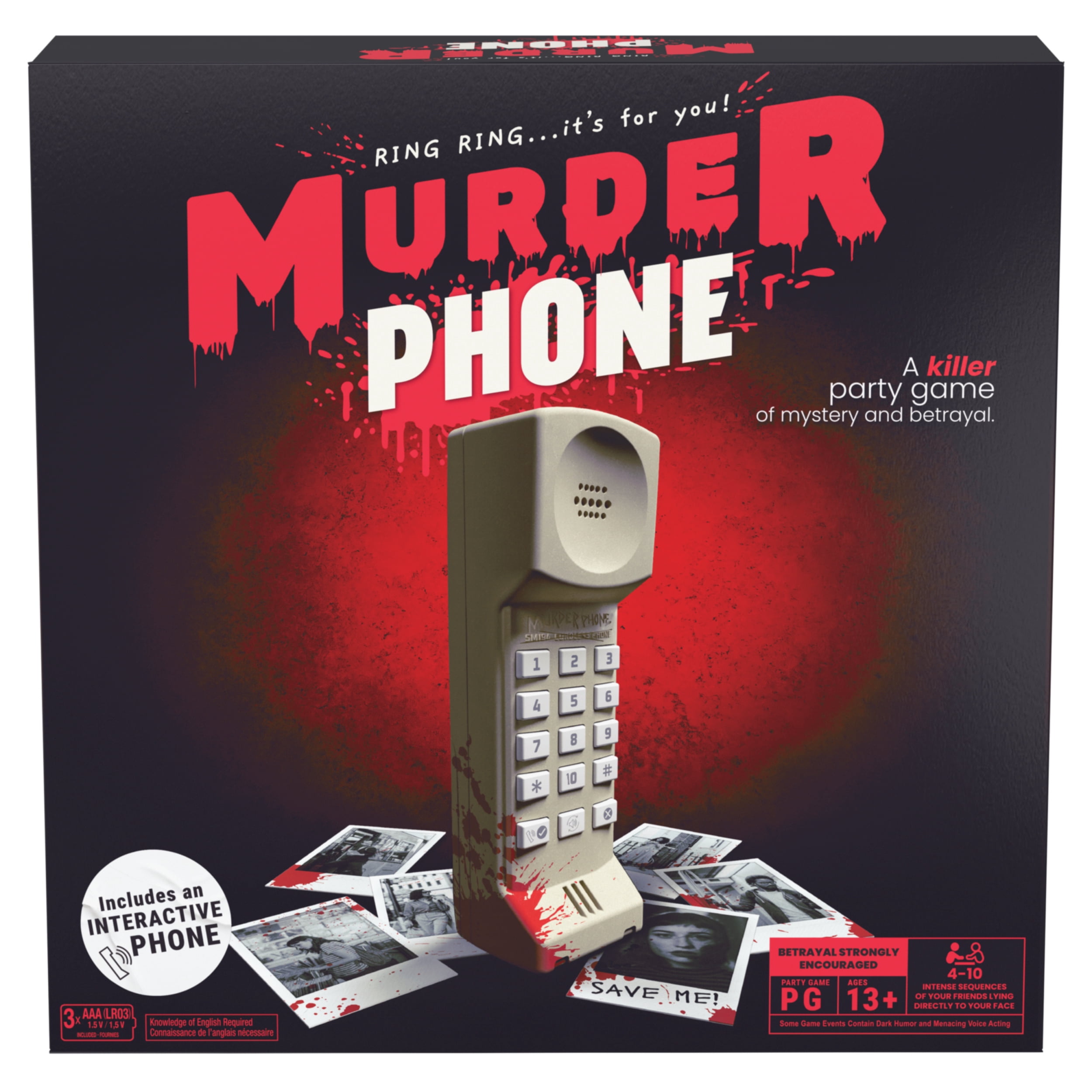 Spin Master Games, Murder Phone Party Game, 4-10 Players, Ages 13 and up