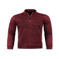 thumbnail image 1 of Pull à Col Montant avec Fermeture Éclair pour Hommes Automne avec Manches Longues, 1 of 5