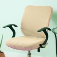 thumbnail image 4 of Elastic Office Chair Seat Covers Stretchable Chair Slipcover Seat Protector Beige, 4 of 8