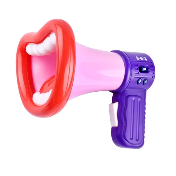 DEBGFS Grande Bouche Mégaphone Amusant Jouet d'Enregistrement Modificateur de Voix pour Enfants Haut-Parleur pour Enfants Micro Portatif Jouets Vocaux Neuf, Rouge