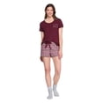 thumbnail image 2 of George Women's Flannel Pajama Short, 2 of 6
