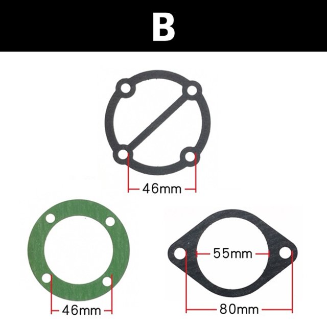 3 in 1 Air Compressor Cylinder Head Base Valve Plate Gaskets Washers