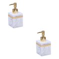 thumbnail image 3 of Ruiboury Resin Soap Dispenser Reusable for Tabletop Kitchen Shower Shampoo Bathroom White 250ml 2Set, 3 of 6