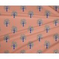 thumbnail image 4 of oneOone Polyester Lycra Fabric Floral & Flying Swan Block Print Fabric By The Yard 56 Inch Wide, 4 of 4
