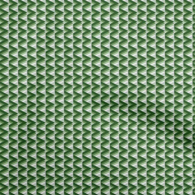 oneOone Silk Tabby Green Fabric Geometric Craft Projects Decor Fabric Printed By The Yard 42 Inch Wide
