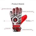 thumbnail image 3 of Gants de Gardien de Soccer, Excellente Performance d'Adhérence, Résistance aux Collisions, Matériaux en Nylon PU, Gants de Gardien pour Enfants pour l'Entraînement des Doigts des Jeunes et des Adultes, 3 of 8