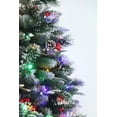 thumbnail image 4 of 7ft Super Dual Frosted Pine Christmas Tree prelit with Color Changing LED Lights, 4 of 5