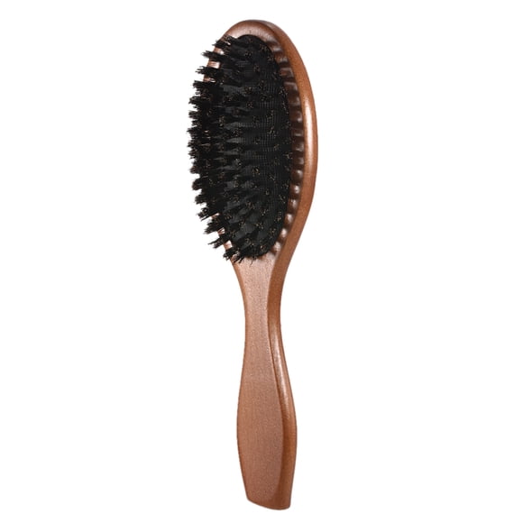 Yeacher Bristle Hair Brush Comb Oval -static Paddle Hair Extension Brush Scalp Massage Beech Wooden Handle