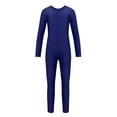 thumbnail image 1 of Nyeemya Combinaison de Danse Ballet à Manches Longues pour Filles, Bleu Marine 3TG, 1 of 5