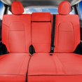 thumbnail image 4 of FH Group Faux Leather Custom Fit Car Seat Covers for 2020-2024 Tesla Model Y Rear Seat Solid Red, 4 of 4