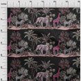 thumbnail image 3 of oneOone Rayon Black Fabric Tropical Sewing Material Print Fabric By The Yard 56 Inch Wide, 3 of 4