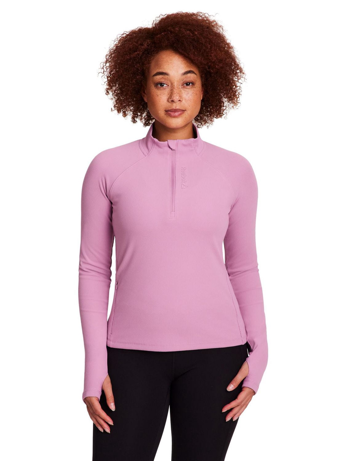 HAUT FEMME REEBOK EXPLORER MEET AND GREET – DEMI-ZIP, MANCHES LONGUES