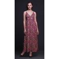 thumbnail image 2 of Bimba Robe Longue Maxi à Bretelles Spaghetti Ajustables à Imprimé Floral, Tenue de Plage d'Été - Moyen, 2 of 5