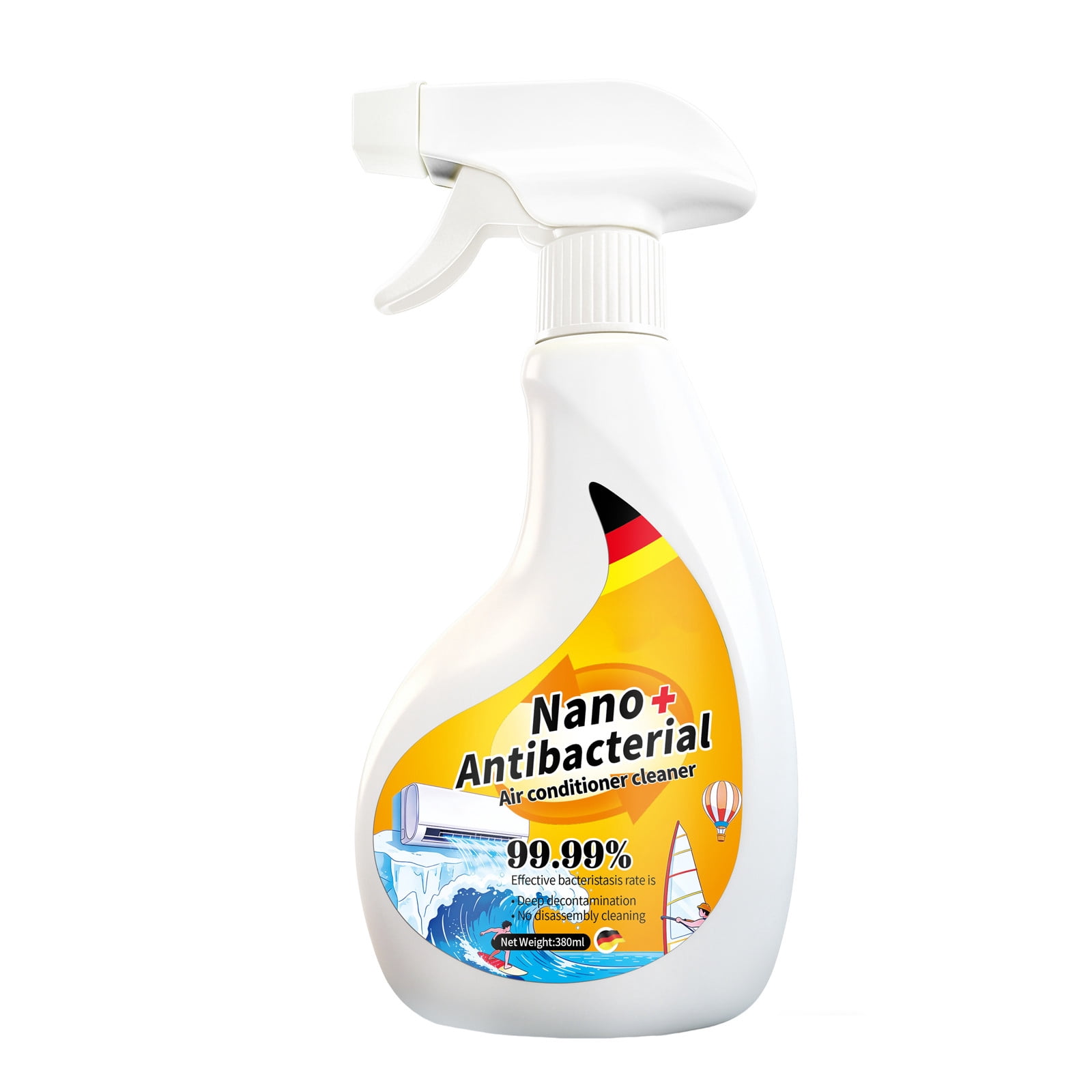 YFGEFTR Professional Cleaner Foam Spray, Air Conditioner Cleaner, Heavy Duty Deep Clean, Improves Airflow and Indoor Air Quality