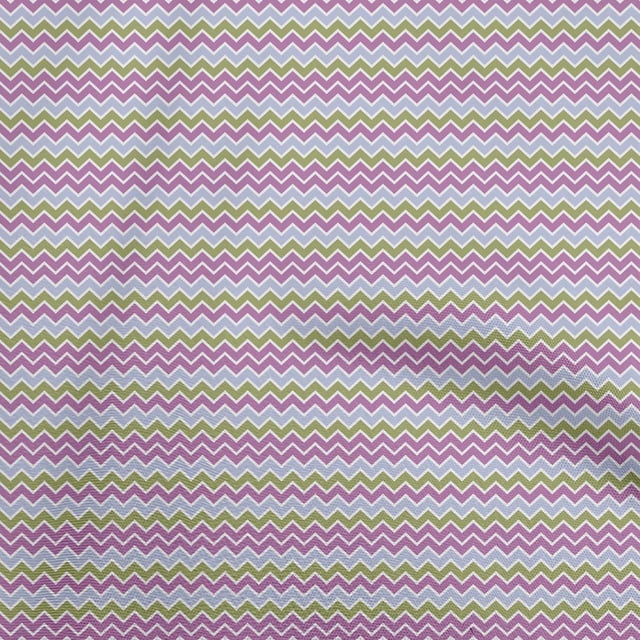 oneOone Cotton Poplin Purple Fabric Chevron Sewing Material Print Fabric By The Yard 56 Inch Wide