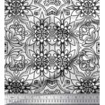 thumbnail image 1 of Soimoi Rayon Fabric Floral & Moroccan Damask Ethnic Print Fabric by The Yard 56 Inch Wide, 1 of 3