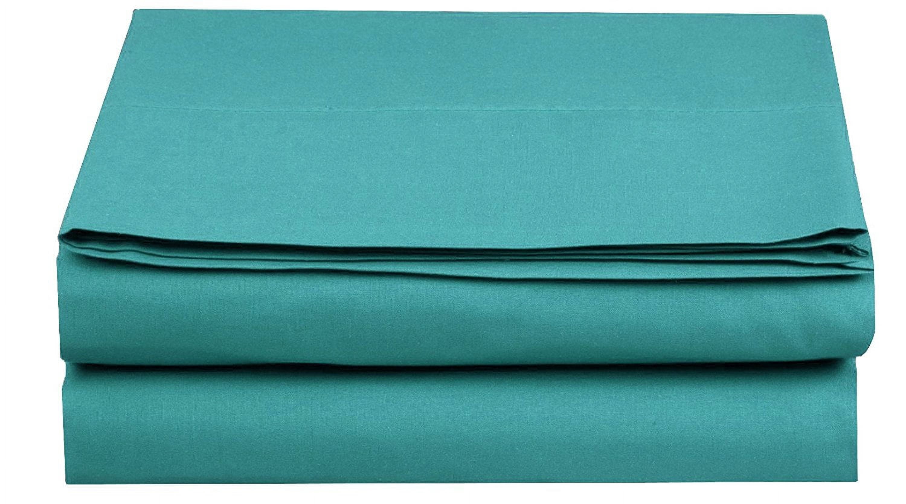 Drap-housse Pleine Grandeur, Microfibre, Poche Profonde de 16 Pouces, Turquoise