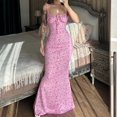 thumbnail image 2 of Robes d'Été 2025 pour Femmes Robes de Soirée pour l'Automne Tendance Bohème à Imprimé Floral Femme Habillée Col Rond Sans Manches, 2 of 9